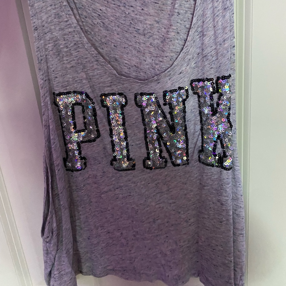 PINK Glitter Tank
